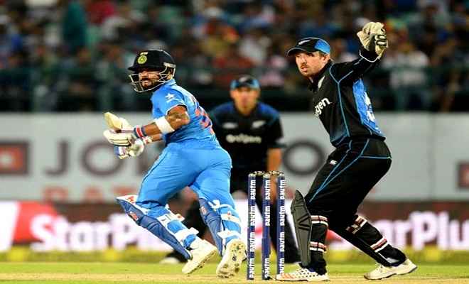भारत ने पहले टी-20 में न्यूजीलैंड के सामने रखा 203 रनों का लक्ष्य