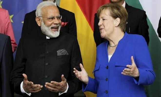 भारत- जर्मनी ने अनेक समझौतों पर हस्‍ताक्षर किए