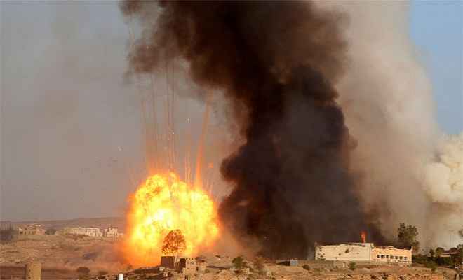 सउदी गठबंधन सेना के हवाई हमले में 20 हूती विद्रोही ढेर