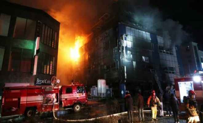 दक्षिण कोरिया में इमारत में लगी आग, 29 मरे