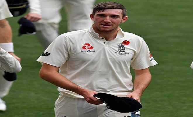 एशेज : इंग्लैंड के तेज गेंदबाज क्रैग ओवरटन चौथे टेस्ट से बाहर