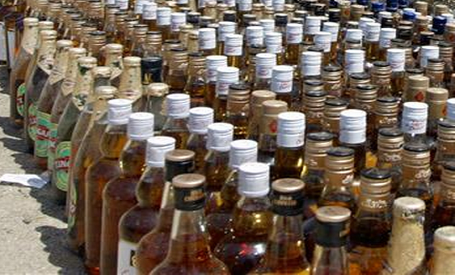 वैशाली जिले में भारी मात्रा में विदेशी शराब बरामद