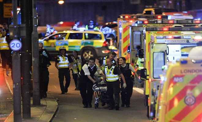 लंदन में आतंकी हमला, 6 की मौत, 3 संदिग्ध ढेर