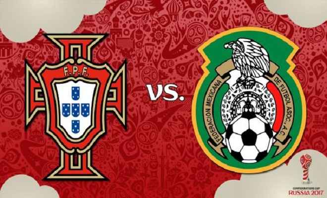 पुर्तगाल-मेक्सिको कनफेडरेशंस कप के सेमीफाइनल में