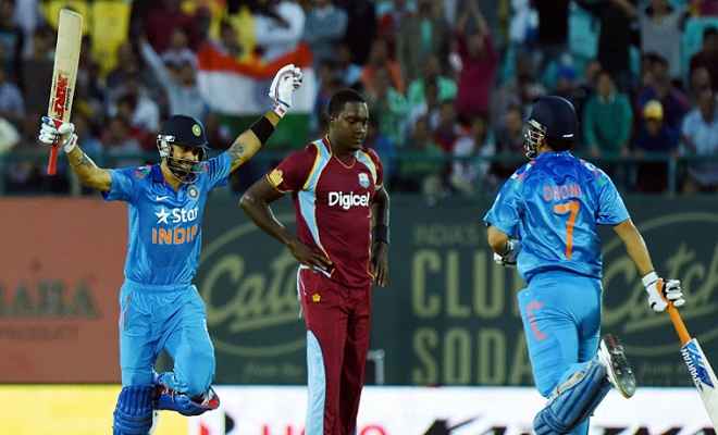 भारत ने वेस्टइंडीज को 105 रनों से हराया, सीरीज में बनाई 1-0 की बढ़त
