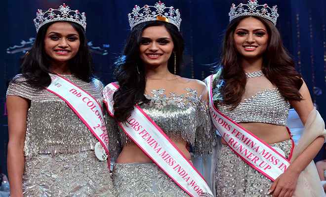 हरियाणा की मनुषि चिल्लर को ''मिस इंडिया'' का ताज