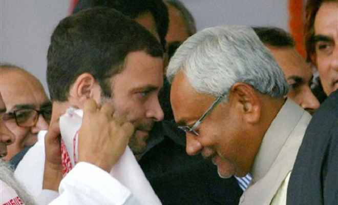 नीतीश-राहुल की मुलाकात खत्म, 40 मिनट हुई महागठबंधन पर चर्चा