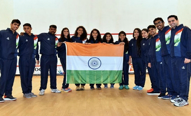 भारत विश्व जूनियर स्क्वैश टीम चैम्पियनशिप के क्वार्टर फाइनल में
