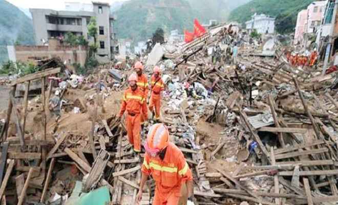 चीन में भूकंप , 100 लोगों के मारे जाने की आशंका
