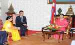 सुषमा स्वराज ने नेपाली राष्ट्रपति और प्रधानमंत्री से की मुलाकात