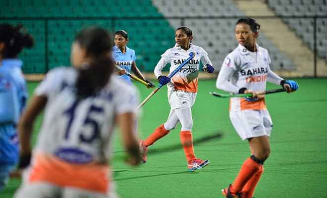 भारतीय महिला हाकी टीम अभ्यास मैच में स्थानीय क्लब टीम से हारी