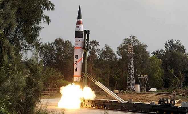 अग्नि-5 मिसाइल का अब्दुल कलाम द्वीप से सफल परीक्षण