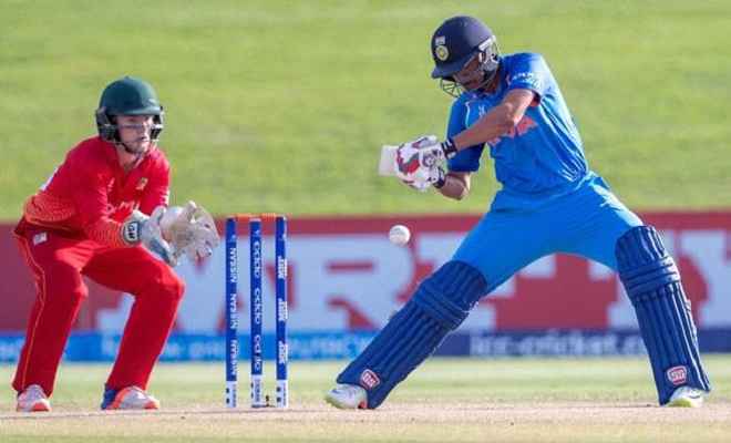 अंडर-19 विश्व कप : भारत ने जिम्बाब्वे को 10 विकेट से हराया