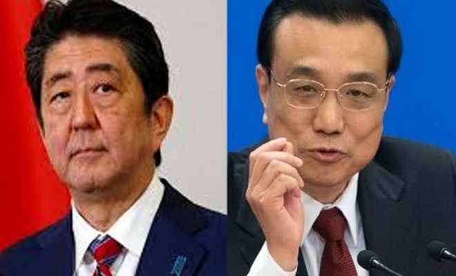 चीन दौरे पर पहुंचे जापान के प्रधानमंत्री शिंजो आबे