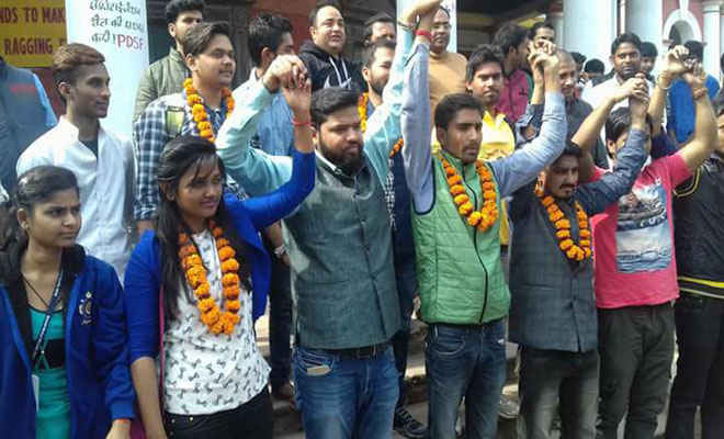 पीयूएसयू चुनाव: जन अधिकार छात्र परिषद ने किया जनसंपर्क अभियान