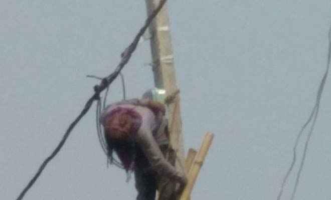 मोतिहारी में पोल पर काम करने के दौरान करंट से बिजली मिस्त्री की मौत