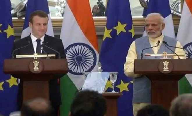 भारत-फ्रांस के बीच हुए 14 समझौते, पीएम मोदी बोले- दोनों देशों की दोस्‍ती अहम