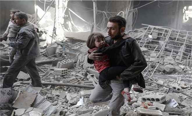 सीरिया हमले के बाद ऐसे थे बच्चों के हालात, बिखरे हुए थे मासूमों के शव