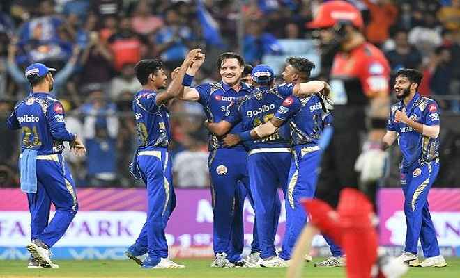 मुंबई ने 46 रनों से बेंगलुरू को हराकर खोला जीत का खाता