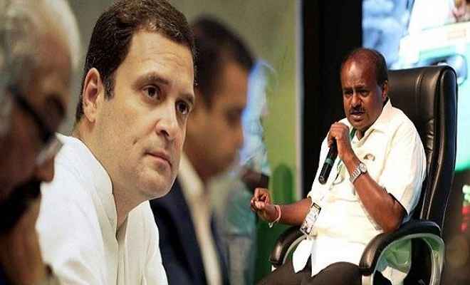 कुमारस्वामी के मिलने पर बोले राहुल गांधी:  सरकार चलाने में रहेगा कांग्रेस का पूरा सहयोग