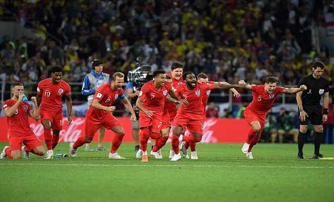 फीफा विश्वकप 2018: इंग्लैंड ने कोलंबिया को हरा, क्वार्टर फाइनल में किया प्रवेश