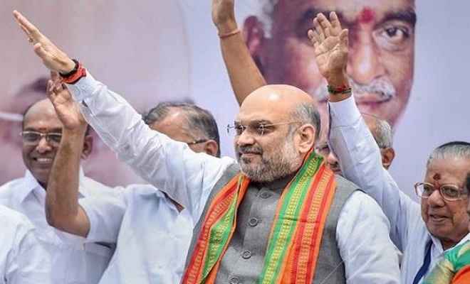 अमित शाह चुनावी रणनीति को मजबूत करने पहुंचे हैदराबाद