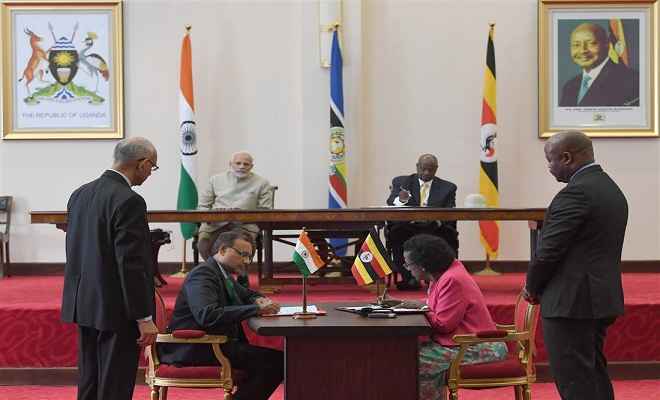 भारत युगांडा के साथ रक्षा क्षेत्र में सहयोग बढ़ाने को तैयार : प्रधानमंत्री