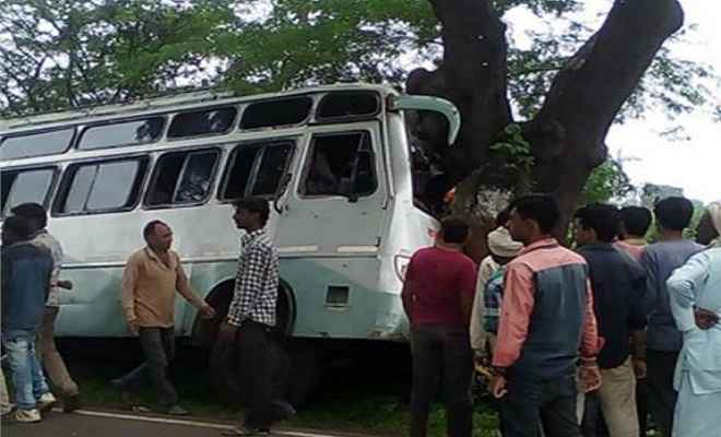 मध्यप्रदेश: अनियंत्रित होकर पेड़ से टकराई बस, 20 से ज्यादा यात्री घायल
