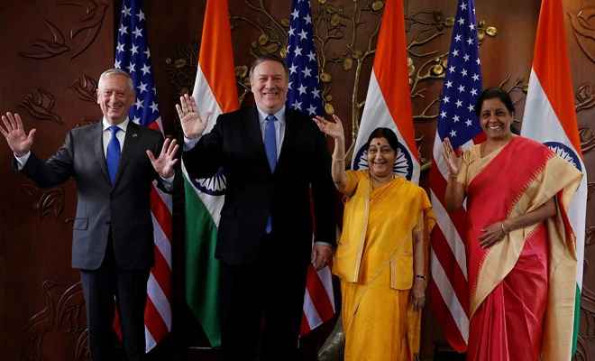 ‘टू प्लस टू’ वार्ता : भारत-अमेरिका के बीच हुए महत्वपूर्ण रक्षा करार, सीमापार आतंकवाद पर हुई वार्ता