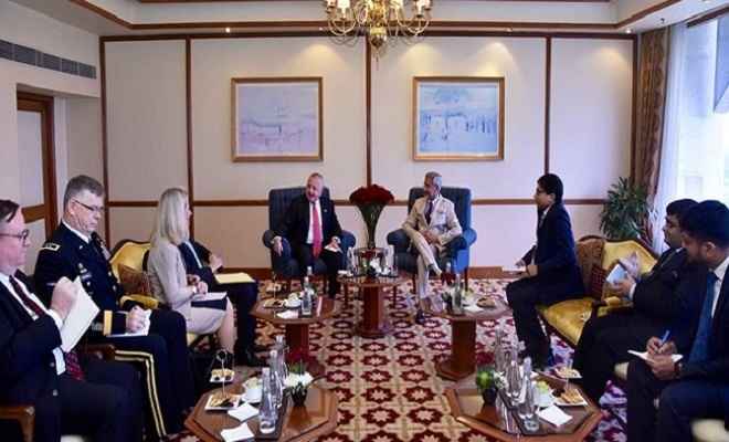 अमेरिकी विदेश विभाग के उप सचिव जॉन सुलिवन ने विदेश मंत्री जयशंकर से की मुलाकात