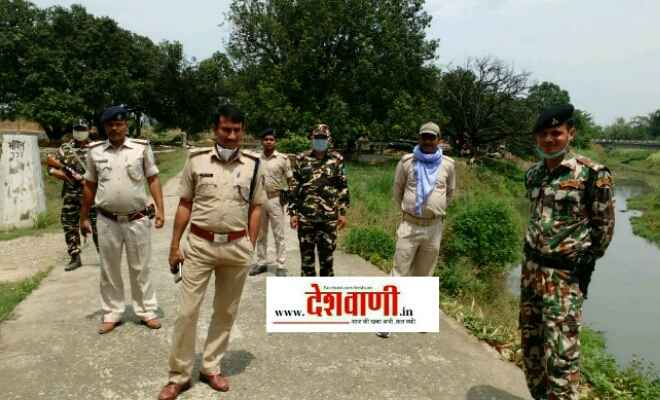 रक्सौल नगर थानाध्यक्ष अभय कुमार के नेतृत्व में पुलिस टीम ने भारत-नेपाल सीमा का किया निरीक्षण