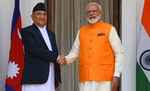 नक्शा विवाद के बाद प्रधानमंत्री मोदी और नेपाल के पीएम केपी शर्मा ओली के बीच पहली बार बातचीत