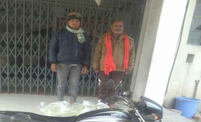 आदापुर में चुलाई शराब के साथ 2 को पुलिस ने किया गिरफ्तार