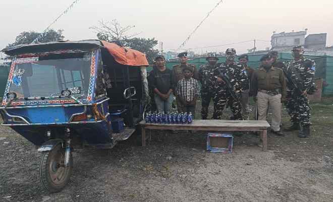 रक्सौल: भारी मात्रा में नेपाली शराब के साथ दो युवक गिरफ्तार