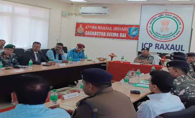 सीमा क्षेत्र में सुरक्षा और चुनाव को लेकर एसएसबी के आईजी ने भारत-नेपाल के उच्चधिकारियों के साथ की बैठक